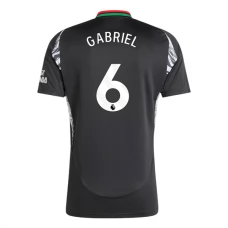 Arsenal FC Gabriel 6 Vieraspelipaita 2024-25 Jalkapallo Pelipaidat Peliasut