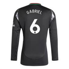 Arsenal FC Gabriel 6 Vieraspelipaita 2024-25 Jalkapallo Pelipaidat Peliasut(L/S)
