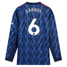 Arsenal FC Gabriel 6 Vieraspelipaita 2025-26 Jalkapallo Pelipaidat Peliasut(L/S)