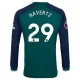 Arsenal FC Havertz 29 Kolmas Pelipaita 2023-24 Jalkapallo Pelipaidat Peliasut(L/S)
