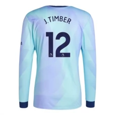 Arsenal FC J.Timber 12 Kolmas Pelipaita 2024-25 Jalkapallo Pelipaidat Peliasut(L/S)