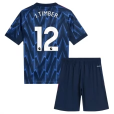 Arsenal FC J.Timber 12 Lasten Vieraspelipaita 2025-26 Jalkapallo Pelipaidat Peliasut