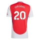 Arsenal FC Jorginho 20 Kotipelipaita 2024-25 Jalkapallo Pelipaidat Peliasut