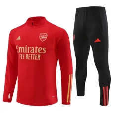 Arsenal FC Lasten Verryttelypuku 2023-24 - 1-4 Zip Punainen