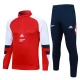 Arsenal FC Lasten Verryttelypuku 2023-24 - 1-4 Zip Punainen