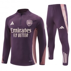 Arsenal FC Lasten Verryttelypuku 2024-25 - 1-4 Zip Violetti