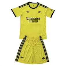 Arsenal FC Maalivahdin Lasten Kotipelipaita Yellow 2025-26 Jalkapallo Pelipaidat Peliasut
