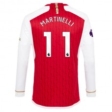 Arsenal FC Martinelli 11 Kotipelipaita 2023-24 Jalkapallo Pelipaidat Peliasut(L/S)