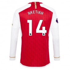 Arsenal FC Nketiah 14 Kotipelipaita 2023-24 Jalkapallo Pelipaidat Peliasut(L/S)