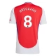 Arsenal FC Ødegaard 8 Kotipelipaita 2024-25 Jalkapallo Pelipaidat Peliasut