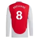 Arsenal FC Ødegaard 8 Kotipelipaita 2024-25 Jalkapallo Pelipaidat Peliasut(L/S)