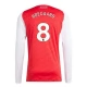 Arsenal FC Ødegaard 8 Kotipelipaita 2025-26 Jalkapallo Pelipaidat Peliasut(L/S)