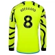 Arsenal FC Ødegaard 8 Vieraspelipaita 2023-24 Jalkapallo Pelipaidat Peliasut(L/S)
