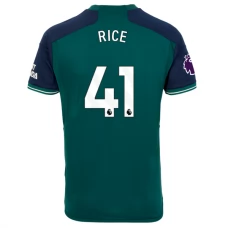Arsenal FC Rice 41 Kolmas Pelipaita 2023-24 Jalkapallo Pelipaidat Peliasut
