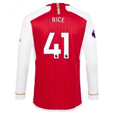 Arsenal FC Rice 41 Kotipelipaita 2023-24 Jalkapallo Pelipaidat Peliasut(L/S)