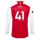 Arsenal FC Rice 41 Kotipelipaita 2023-24 Jalkapallo Pelipaidat Peliasut(L/S)