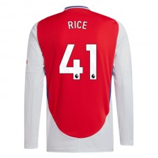 Arsenal FC Rice 41 Kotipelipaita 2024-25 Jalkapallo Pelipaidat Peliasut(L/S)