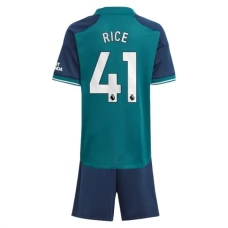 Arsenal FC Rice 41 Lasten Kolmas Pelipaita 2023-24 Jalkapallo Pelipaidat Peliasut