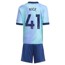 Arsenal FC Rice 41 Lasten Kolmas Pelipaita 2024-25 Jalkapallo Pelipaidat Peliasut