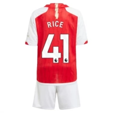 Arsenal FC Rice 41 Lasten Kotipelipaita 2023-24 Jalkapallo Pelipaidat Peliasut