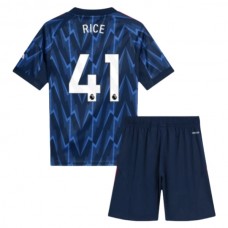 Arsenal FC Rice 41 Lasten Vieraspelipaita 2025-26 Jalkapallo Pelipaidat Peliasut