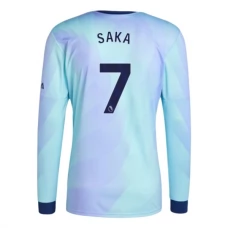 Arsenal FC Saka 7 Kolmas Pelipaita 2024-25 Jalkapallo Pelipaidat Peliasut(L/S)