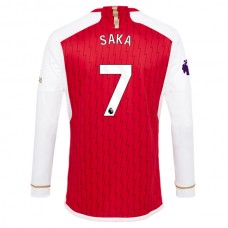 Arsenal FC Saka 7 Kotipelipaita 2023-24 Jalkapallo Pelipaidat Peliasut(L/S)