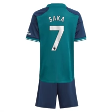 Arsenal FC Saka 7 Lasten Kolmas Pelipaita 2023-24 Jalkapallo Pelipaidat Peliasut