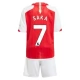 Arsenal FC Saka 7 Lasten Kotipelipaita 2023-24 Jalkapallo Pelipaidat Peliasut