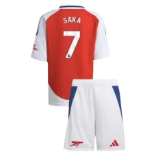 Arsenal FC Saka 7 Lasten Kotipelipaita 2024-25 Jalkapallo Pelipaidat Peliasut