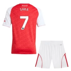 Arsenal FC Saka 7 Lasten Kotipelipaita 2025-26 Jalkapallo Pelipaidat Peliasut