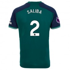 Arsenal FC Saliba 2 Kolmas Pelipaita 2023-24 Jalkapallo Pelipaidat Peliasut