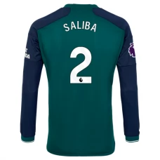Arsenal FC Saliba 2 Kolmas Pelipaita 2023-24 Jalkapallo Pelipaidat Peliasut(L/S)