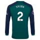 Arsenal FC Saliba 2 Kolmas Pelipaita 2023-24 Jalkapallo Pelipaidat Peliasut(L/S)