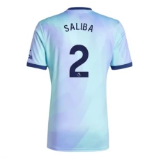 Arsenal FC Saliba 2 Kolmas Pelipaita 2024-25 Jalkapallo Pelipaidat Peliasut