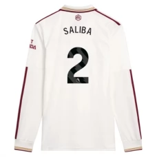 Arsenal FC Saliba 2 Kolmas Pelipaita 2025-26 Jalkapallo Pelipaidat Peliasut(L/S)