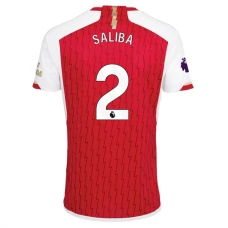 Arsenal FC Saliba 2 Kotipelipaita 2023-24 Jalkapallo Pelipaidat Peliasut