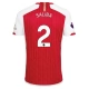 Arsenal FC Saliba 2 Kotipelipaita 2023-24 Jalkapallo Pelipaidat Peliasut
