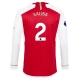 Arsenal FC Saliba 2 Kotipelipaita 2023-24 Jalkapallo Pelipaidat Peliasut(L/S)