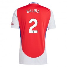 Arsenal FC Saliba 2 Kotipelipaita 2024-25 Jalkapallo Pelipaidat Peliasut