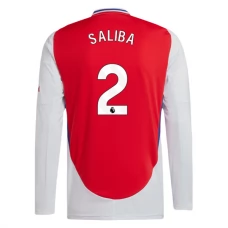 Arsenal FC Saliba 2 Kotipelipaita 2024-25 Jalkapallo Pelipaidat Peliasut(L/S)