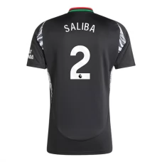 Arsenal FC Saliba 2 Vieraspelipaita 2024-25 Jalkapallo Pelipaidat Peliasut