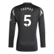 Arsenal FC Thomas 5 Vieraspelipaita 2024-25 Jalkapallo Pelipaidat Peliasut(L/S)