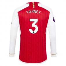 Arsenal FC Tierney 3 Kotipelipaita 2023-24 Jalkapallo Pelipaidat Peliasut(L/S)