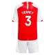 Arsenal FC Tierney 3 Lasten Kotipelipaita 2023-24 Jalkapallo Pelipaidat Peliasut