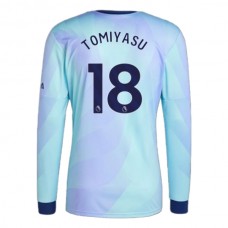 Arsenal FC Tomiyasu 18 Kolmas Pelipaita 2024-25 Jalkapallo Pelipaidat Peliasut(L/S)