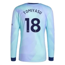 Arsenal FC Tomiyasu 18 Kolmas Pelipaita 2024-25 Jalkapallo Pelipaidat Peliasut(L/S)