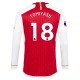 Arsenal FC Tomiyasu 18 Kotipelipaita 2023-24 Jalkapallo Pelipaidat Peliasut(L/S)