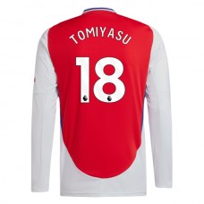 Arsenal FC Tomiyasu 18 Kotipelipaita 2024-25 Jalkapallo Pelipaidat Peliasut(L/S)