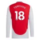 Arsenal FC Tomiyasu 18 Kotipelipaita 2024-25 Jalkapallo Pelipaidat Peliasut(L/S)